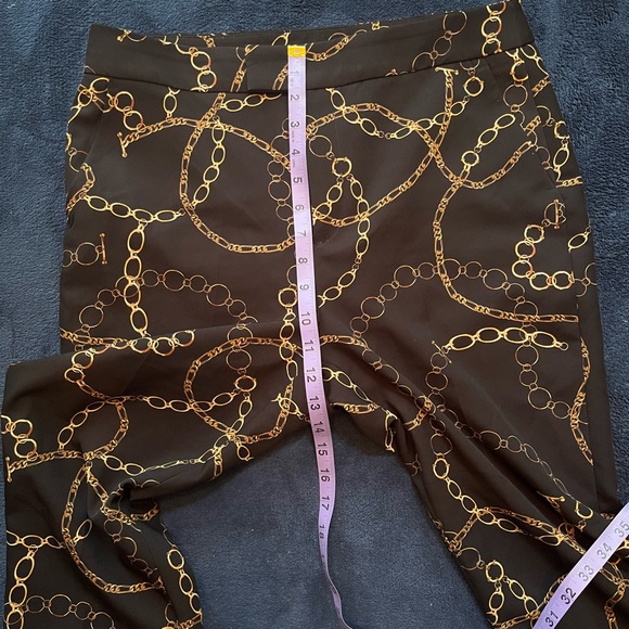 New Zara black pants with gold chain pattern
size 10 - Picture 7 of 8